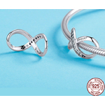 Charm Pendentif INFINI - Argent S925 - Zircon Cubique - Pour bracelet style Pandora