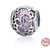 Charm boule ETOILE GLOSSY - Argent Sterling 925 - compatible Pandora - Violet - pendentif