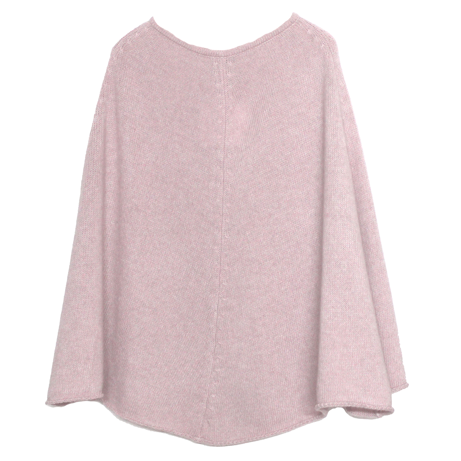 Poncho fille rose