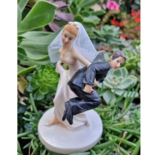 Couple mariage humour cheri on rentre figurine decoration gateau piece montee