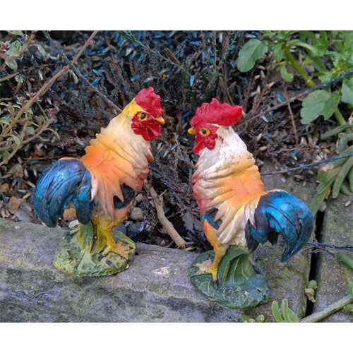 Coq poule animaux de la ferme theme agriculture figurine dragees decoration