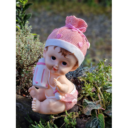 Bebe tirelire baptema naissance figurine decoration chambre cadeau parrain marraine