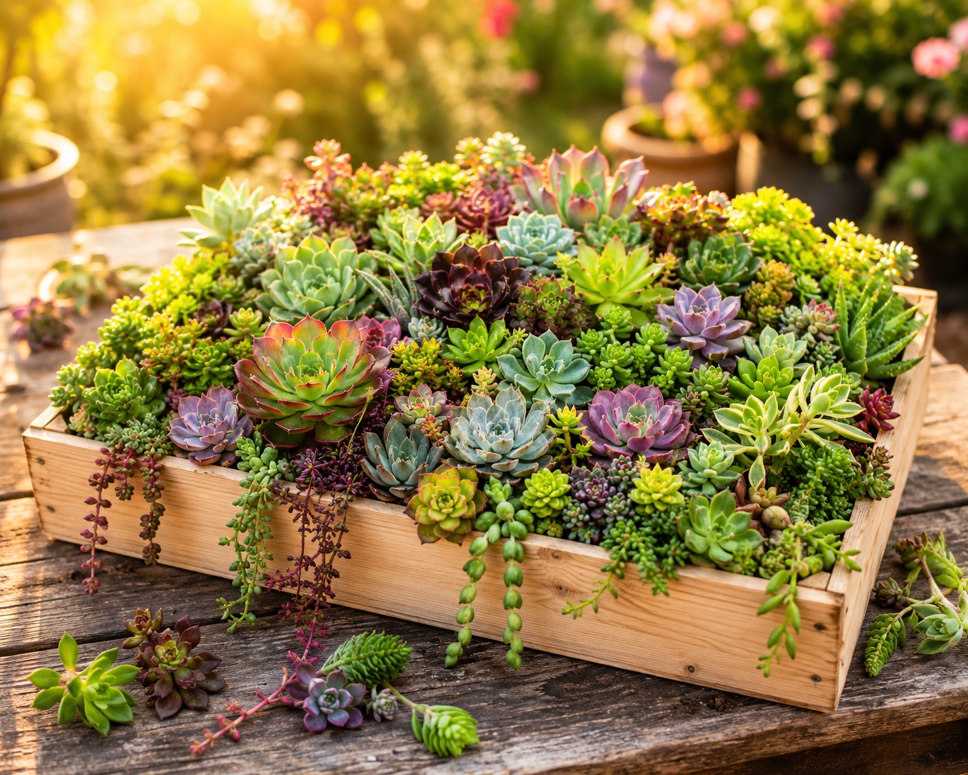 succulentes boutures pour creations terrariums