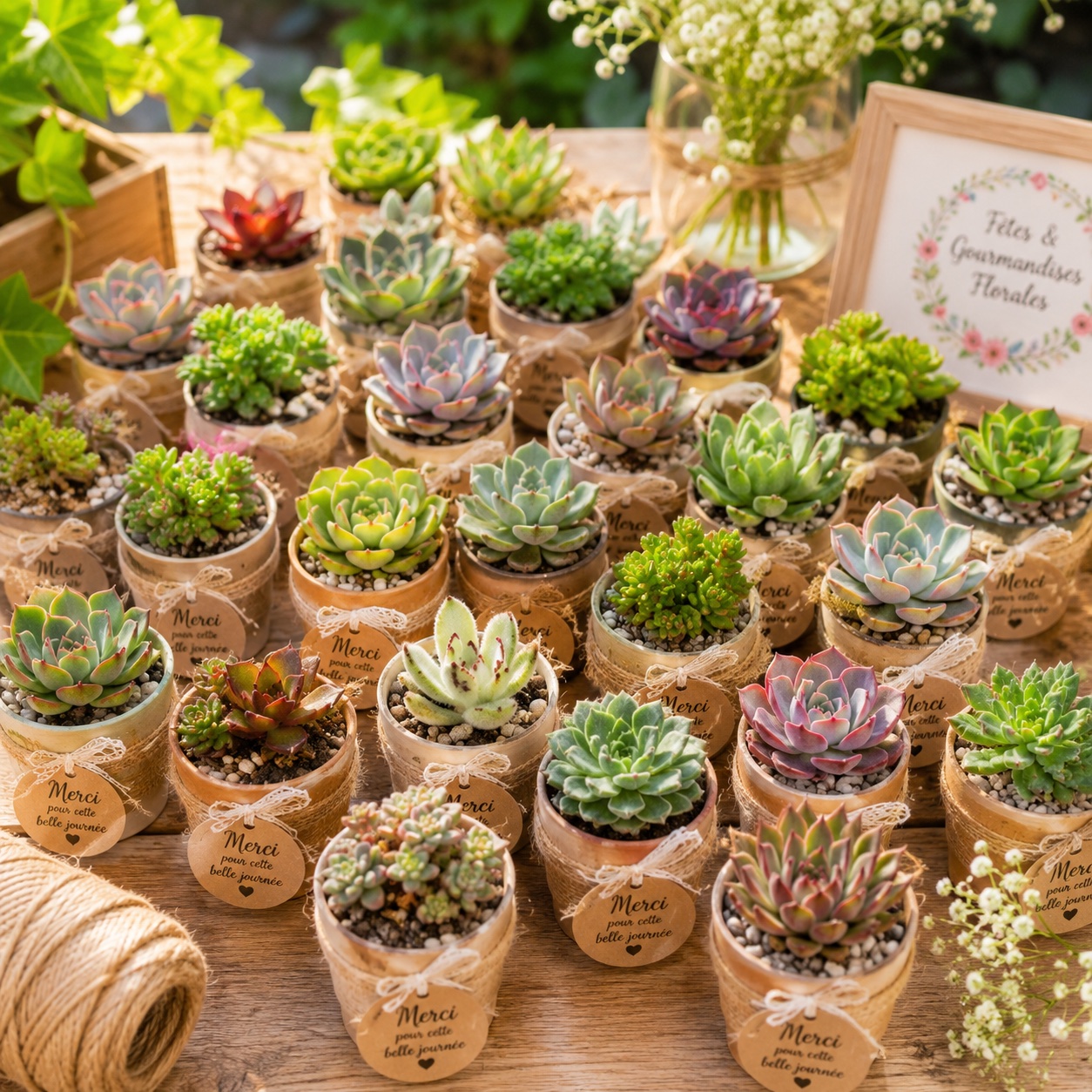 mini succulentes pour toutes occasions