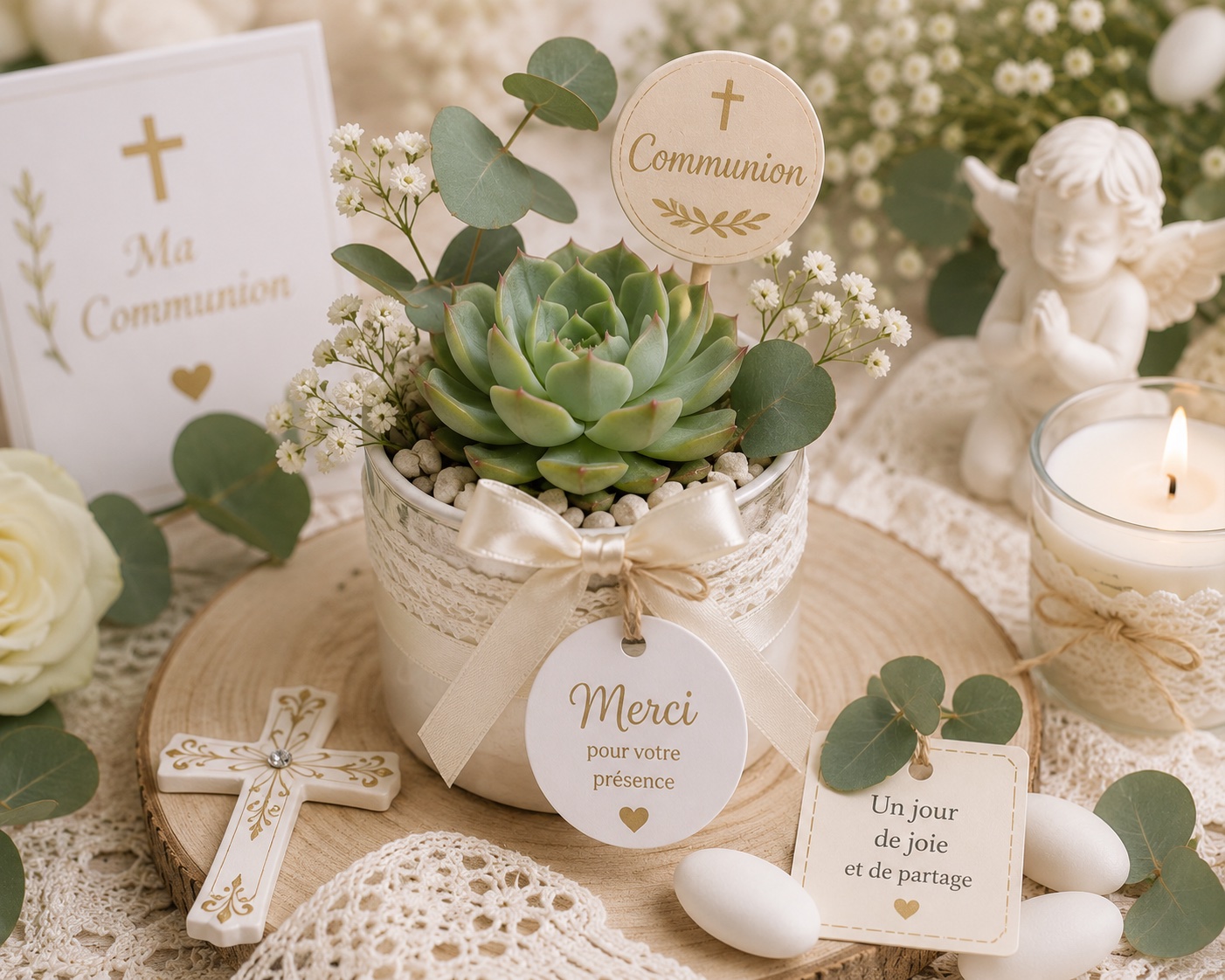 mini succulente pour communion solennelle ou privee