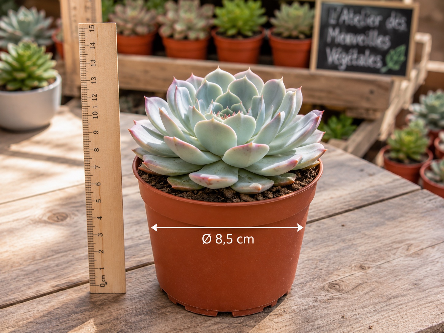 grande succulente en pot de 8,5 atelier des merveilles vegetales