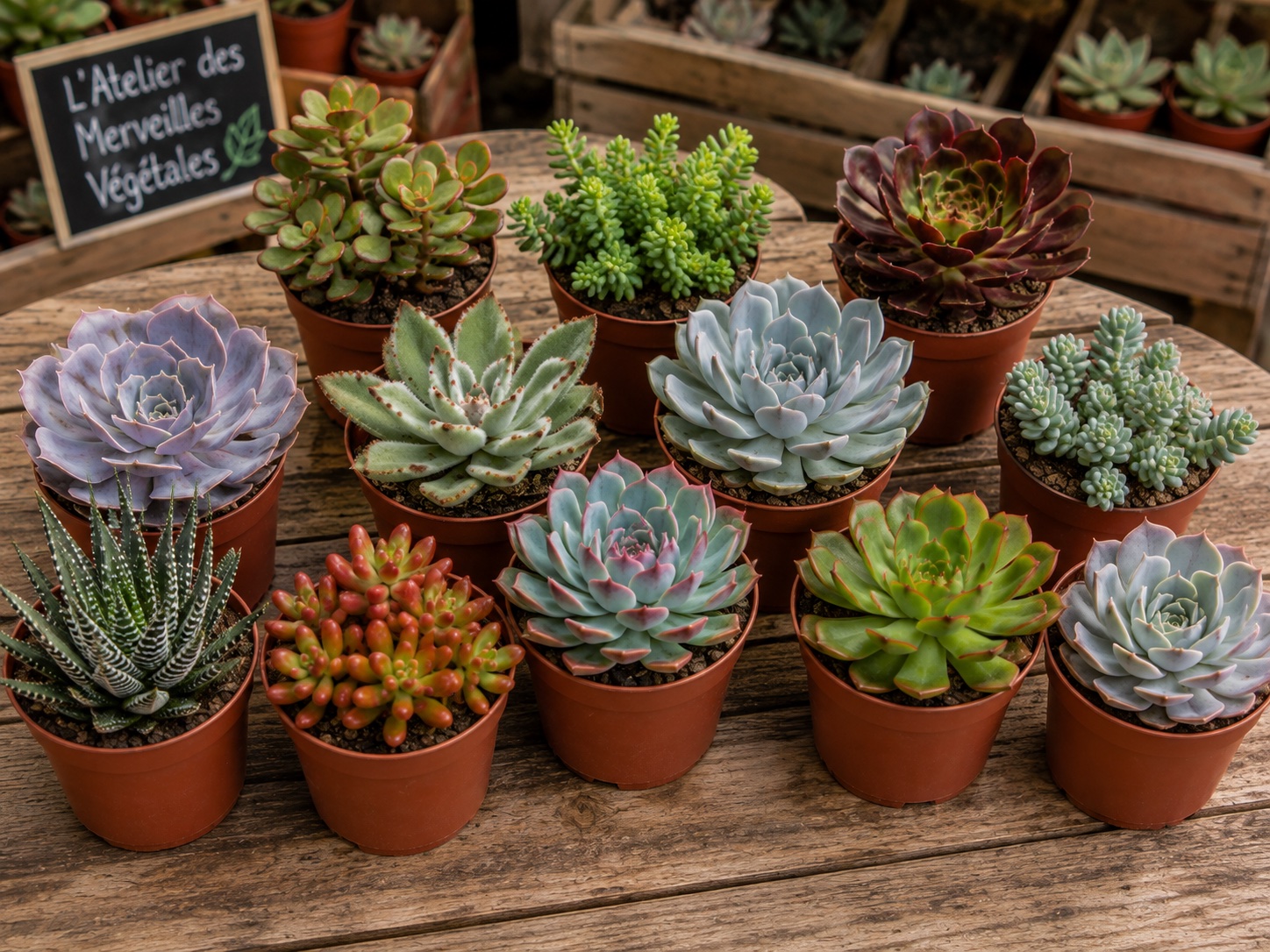 grandes succulentes pour cadeau invites decoration
