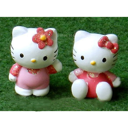 Hello Kitty figurine miniature bapteme naissance dragees