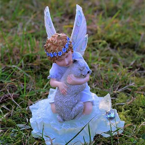 Fee enfant neige figurine decoration noel fetes anniversaire - FIGURINES/ FIGURINES ANGE - FEE - Fêtes et Gourmandises Florales Vendée