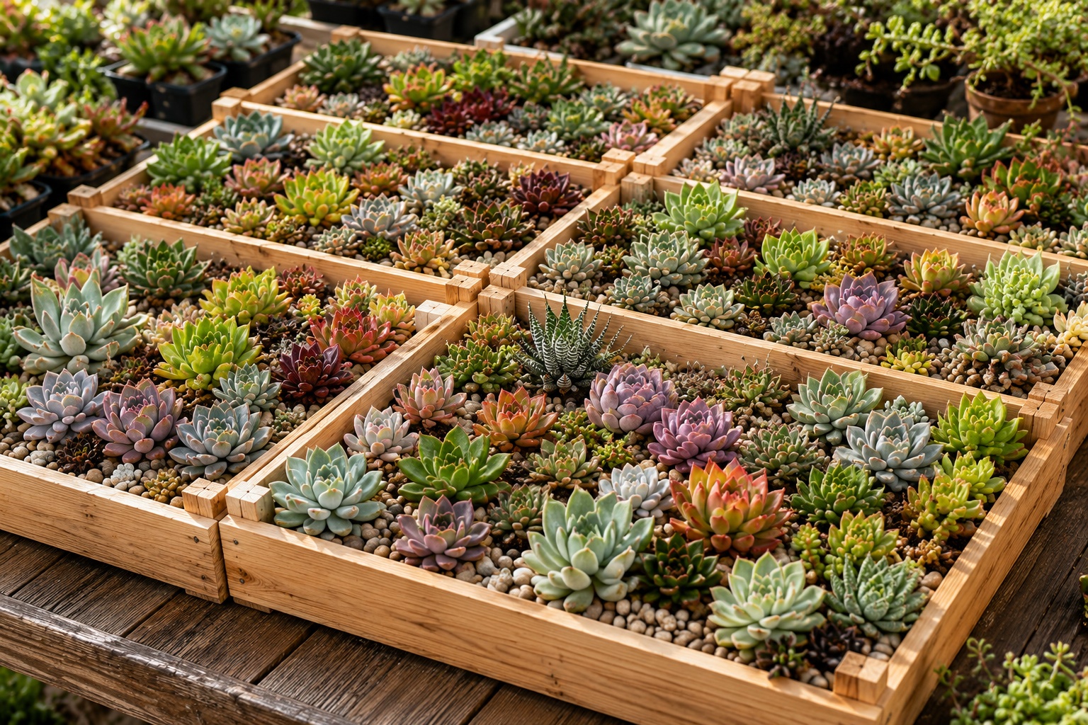 Boutures de succulentes