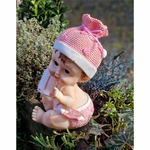 bebe-bonnet-rose-tirelire-bapteme-naissance-2