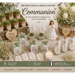 figurines et succulentes pour ceremonie de communion