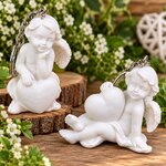 ange coeur figurine bapteme mariage communion