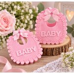 bavoir porte dragees pour bapteme