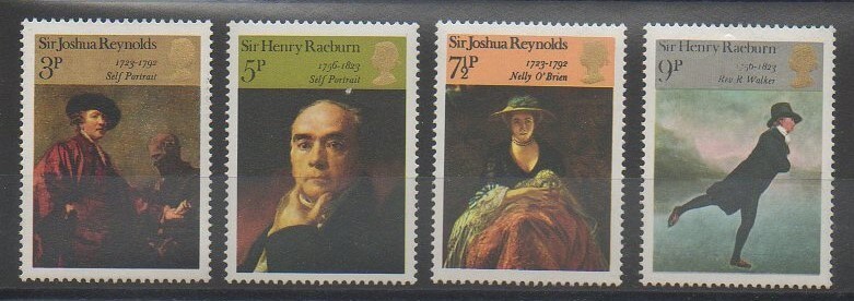 timbres-peinture-grande-bretagne-1973-687-690