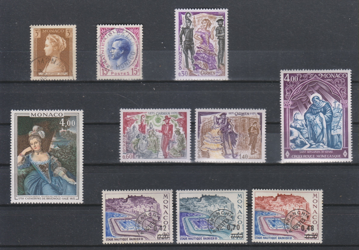 Monaco Petite S Lection De Timbres Neufs Et Oblit R S Paquets