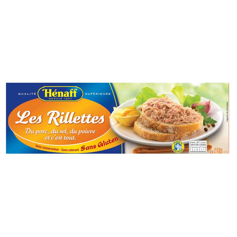 HENAFF RILLETTES BRETONNES QUALITÉ SUPÉRIEURE Savory grocery