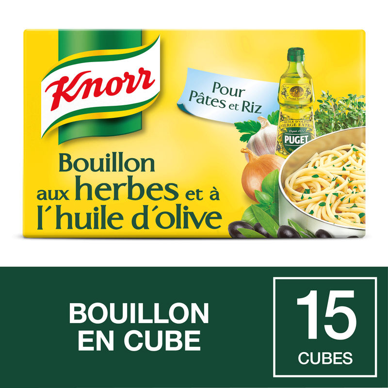 KNORR BOUILLON AUX HERBES ET HUILE D'OLIVE Savory grocery/Bouillons