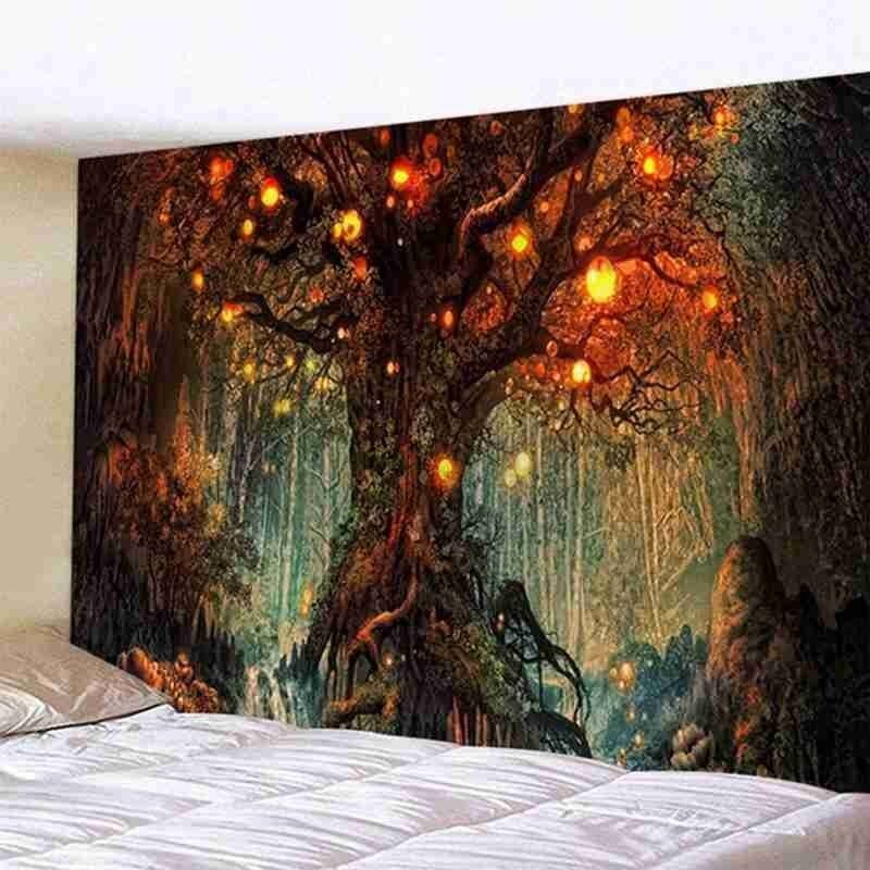 tapisserie murale arbre nature