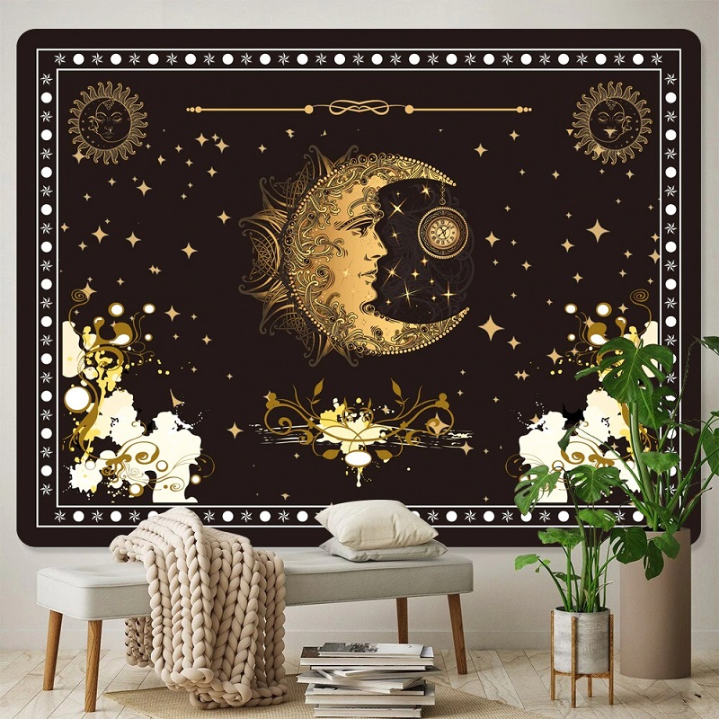 tenture décorative demi-lune espace