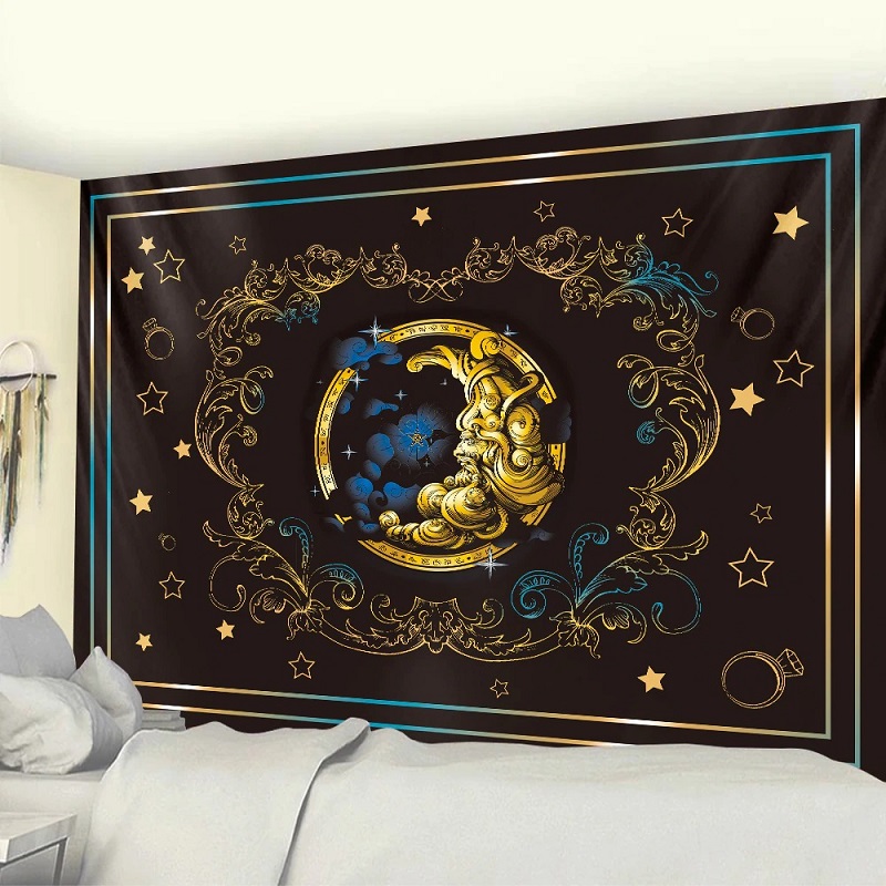 tenture murale décorative lune