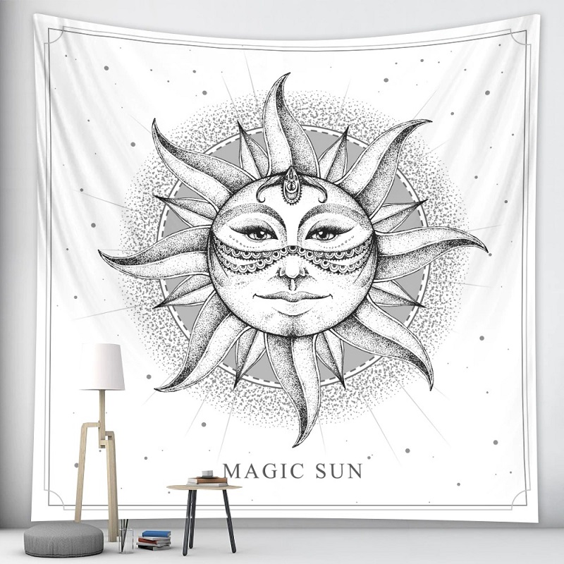 tenture murale décorative soleil