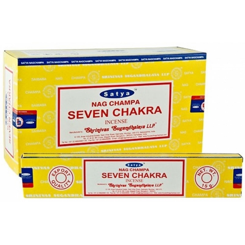 bâtons encens indien sept chakras