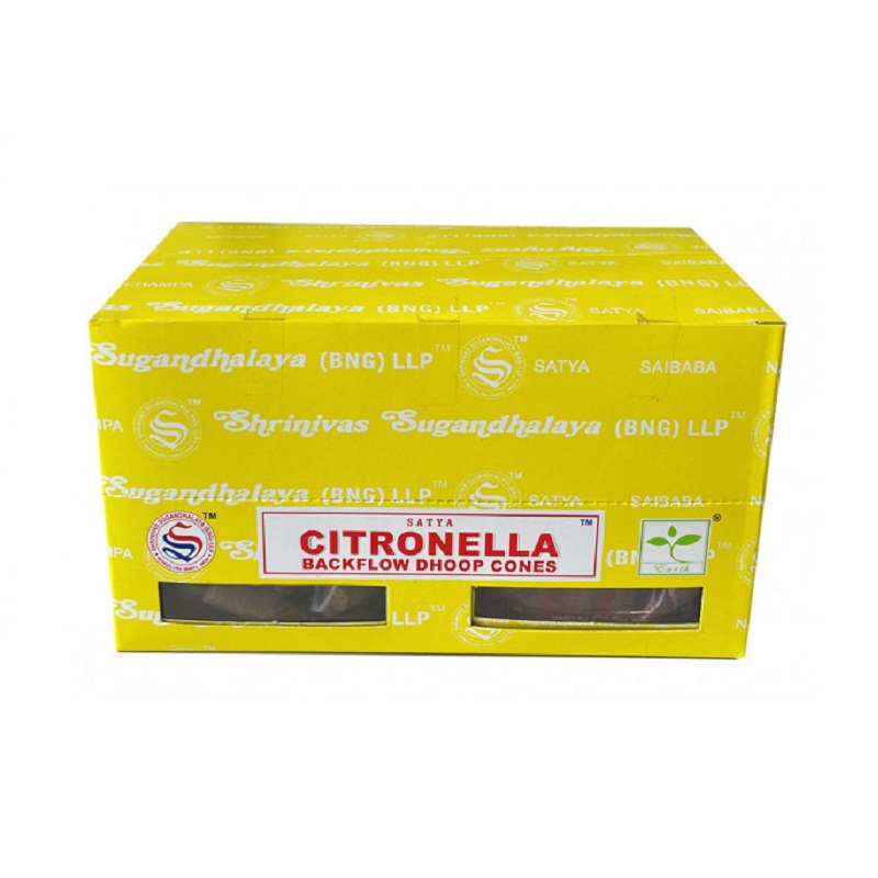 cônes backflow naturels indiens citronnelle