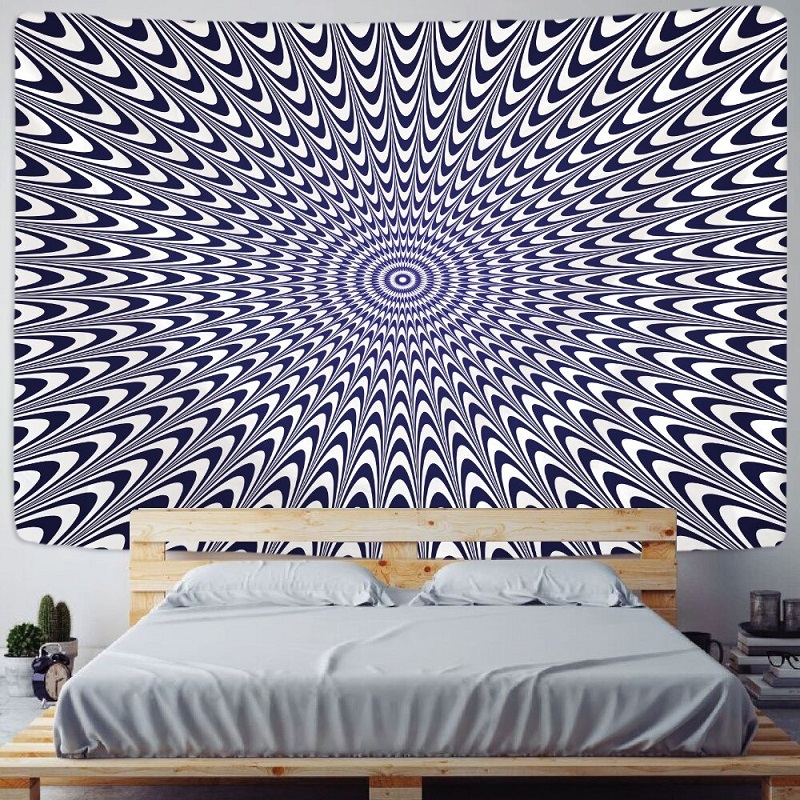 tenture décorative trompe oeil