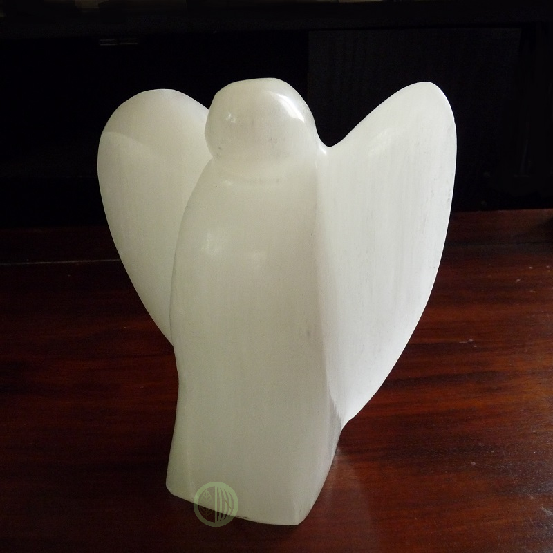 lampe zen sélénite ange