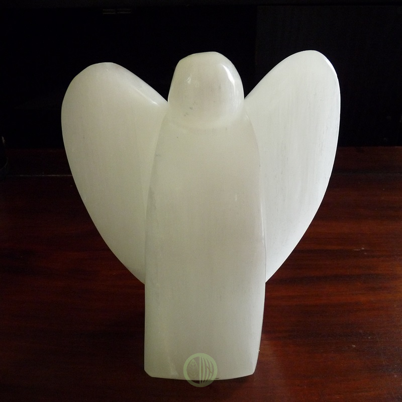 lampe pierre sélénite ange