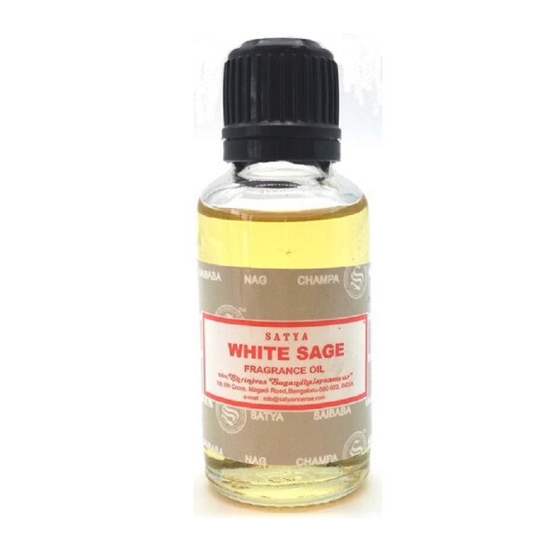 huile parfumée sauge blanche satya