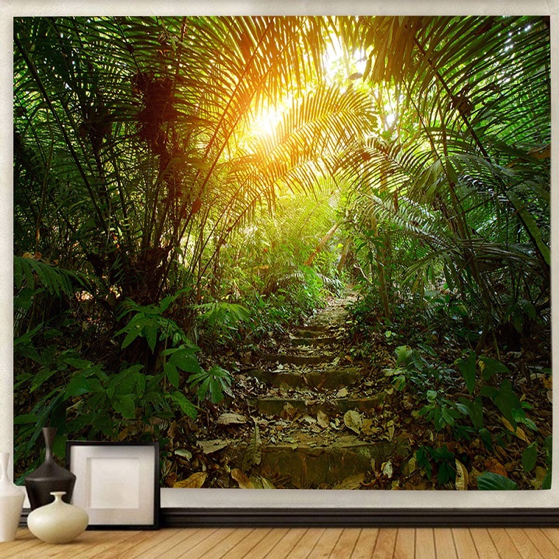 tenture murale paysage nature tropicale