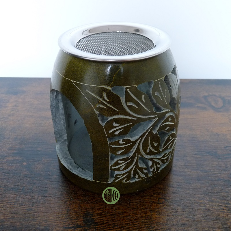 brûle encens pierre zen bouddha
