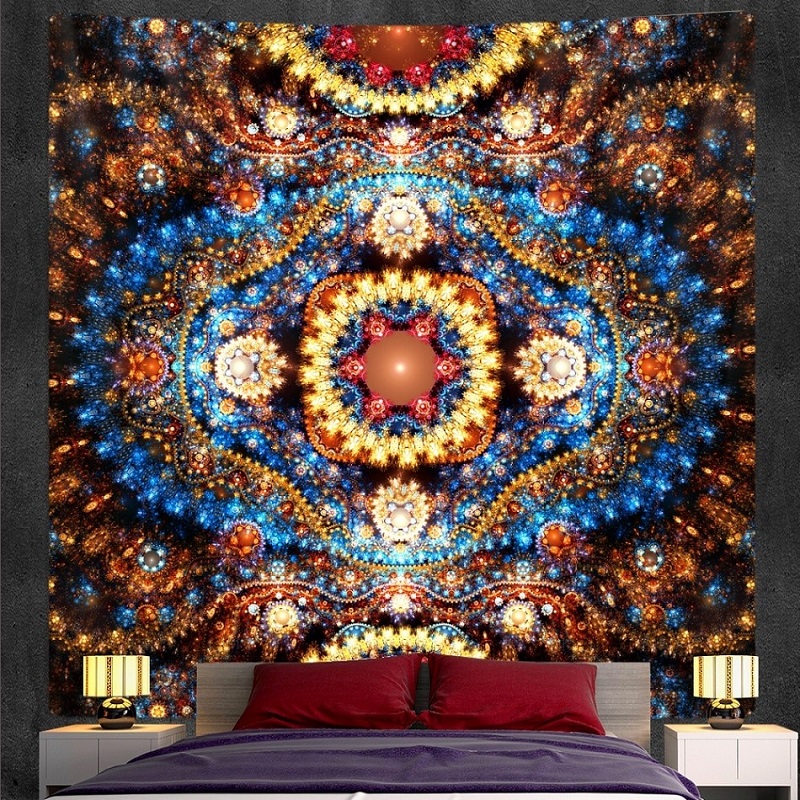 tenture murale zen fractale psychédélique