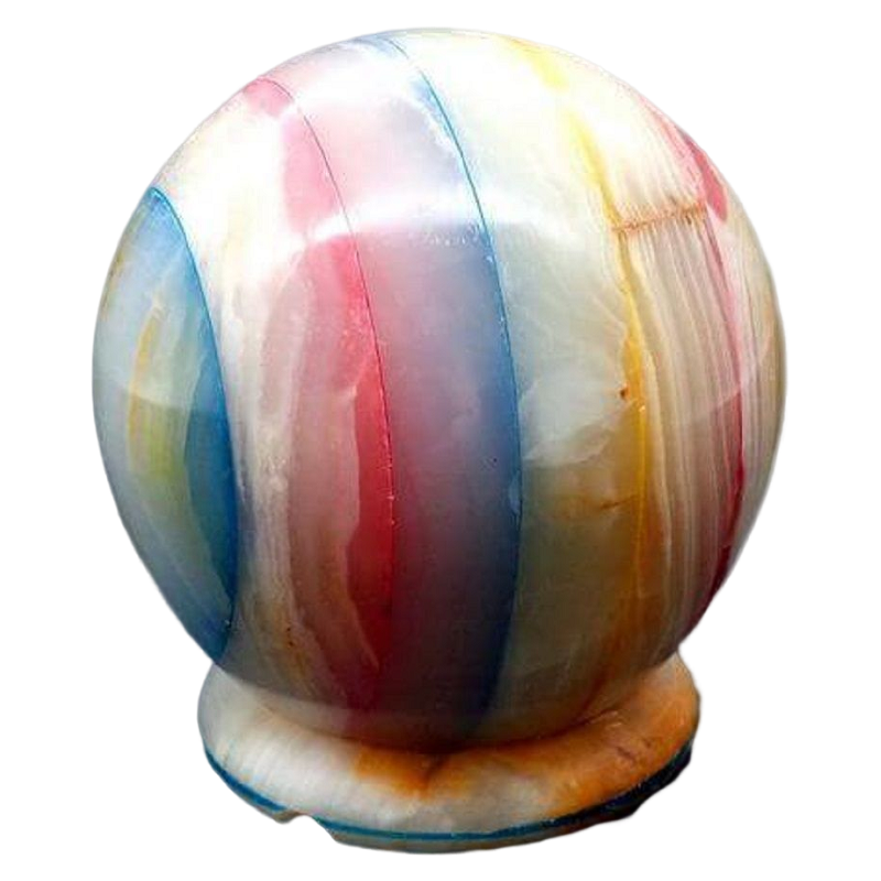 lampe pierre onyx sphère