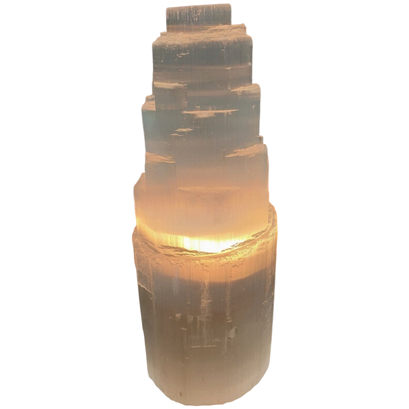 Lampe pierre de sélénite - Ambiance relaxante