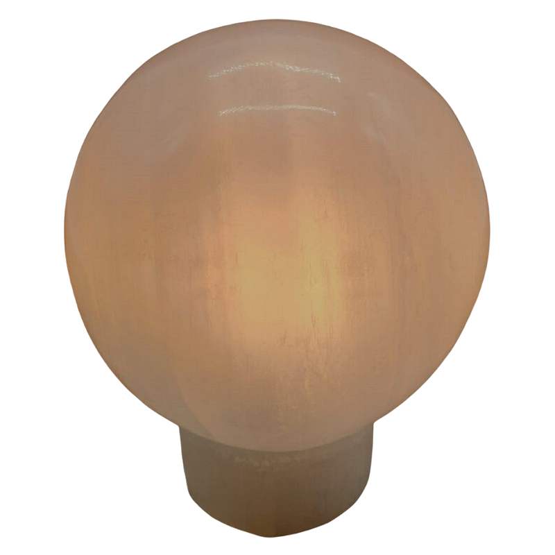 lampe pierre sélénite sphère boule