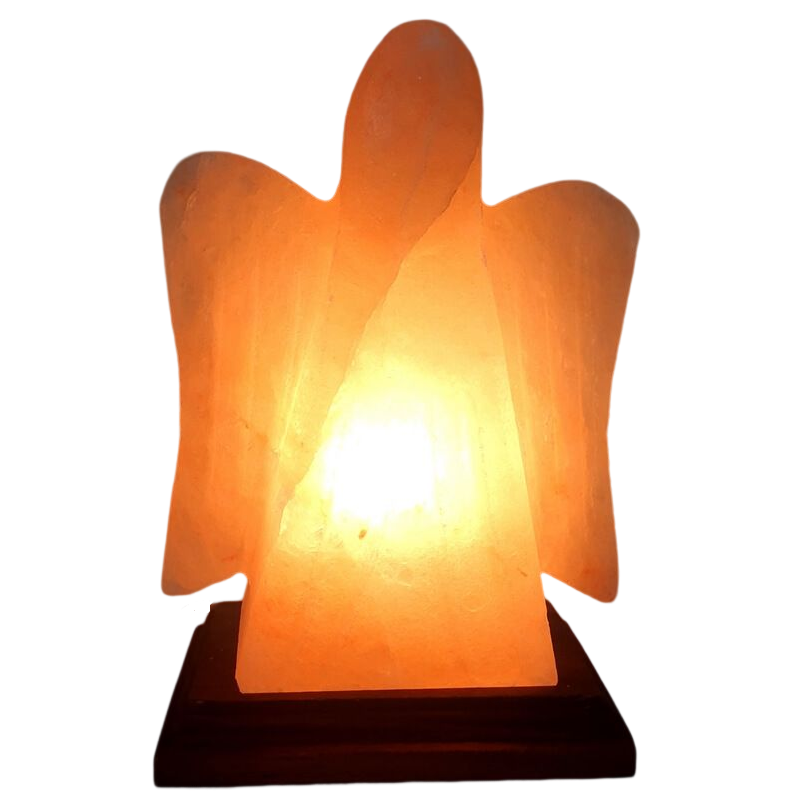 lampe pierre de sel himalaya ange