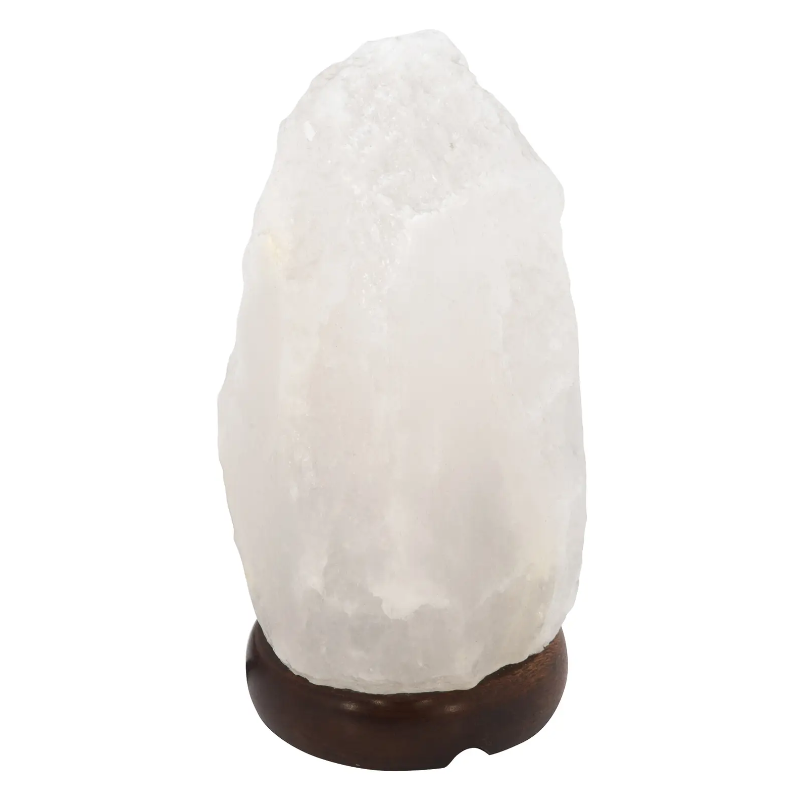 lampe de sel himalaya brute blanche