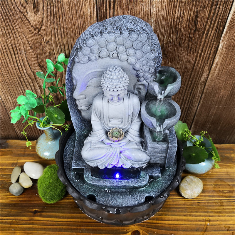 Fontaine d'Intérieur Zen Demi Visage de Bouddha