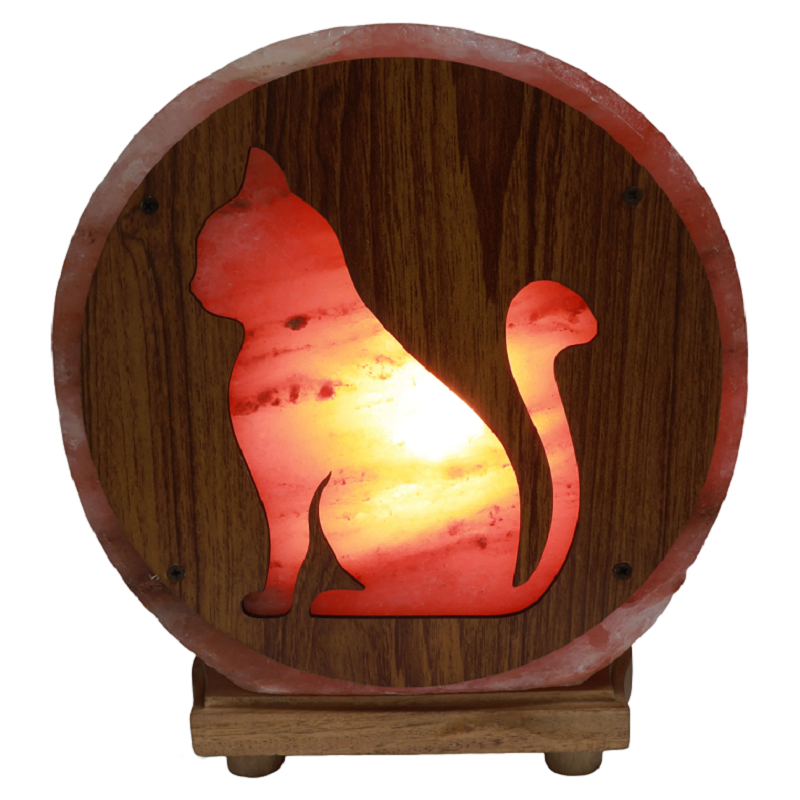 lampe pierre de sel himalaya chat