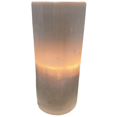 Lampe en Sélénite Cylindre