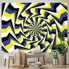 tenture murale spirale illusion optique