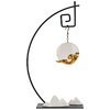 porte encens design zen galet suspendu