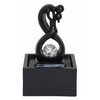 fontaine à eau design zen amour infini noir