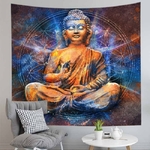 tenture murale bouddha méditation