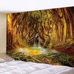 tapisserie murale nature forêt arbres