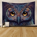 tenture murale oiseau hibou chouette