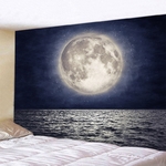 tenture murale pleine lune océan